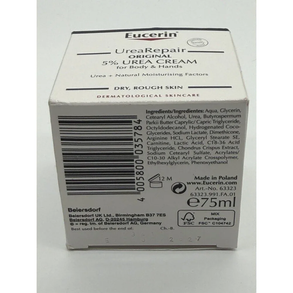 ucerin UreaRepair Original 5% Urea Cream Body & Hands 75ml Sealed New